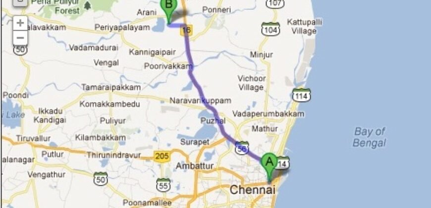 Chennai Farm land for sale in Siruvapuri Near Karanodai Redhills